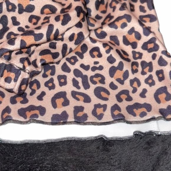 Cheetah Leopard Pajama Long Sleeve Top - Picture 3 of 7